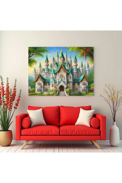 Printees Tablou peisaj, Castel de poveste - Canvas pe șasiu - 40x30 cm