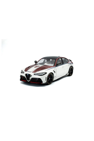 Solido Macheta auto Alfa Romeo Giulia Gtam Bianco I Rosso White 2023 1:18