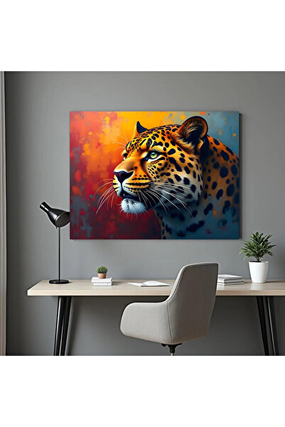 Printees Tablou - Portret de leopard - Canvas pe șasiu - 40x30 cm