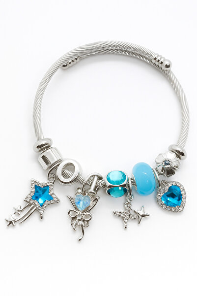 MakeWell Çocuklar için Kararmaz Paslanmaz Rengarek Charm'lı Bileklikler