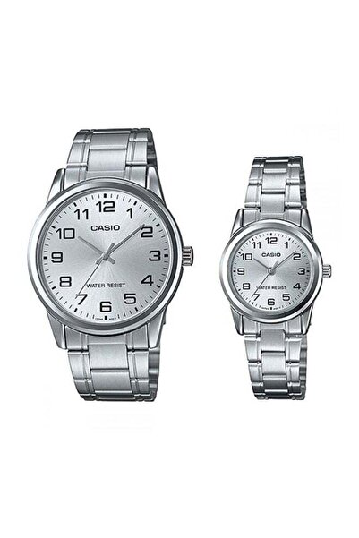 Casio Stainless Steel Couple Quartz Analog Watch