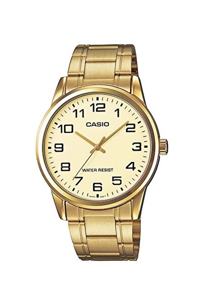 Casio Women's Stainless Steel Analog Watch MTP-V001G-9BUDF - 38 mm - Gold