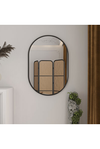 Marsah Home Οβάλ καθρέφτης Marla 60x90 εκ. Μεταλλικός σκελετός