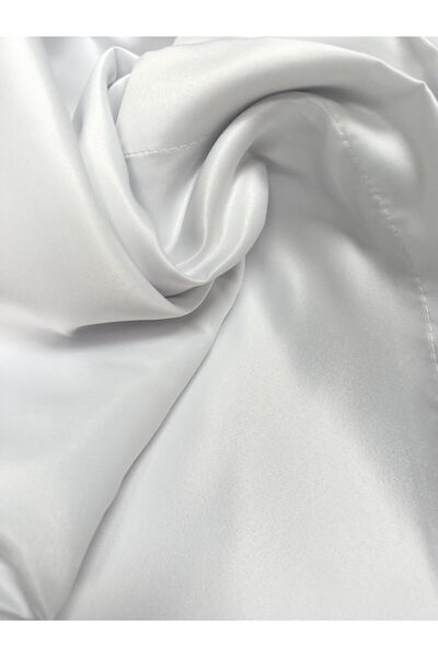 Karesi Satin Sunshade Curtain White Sunshade