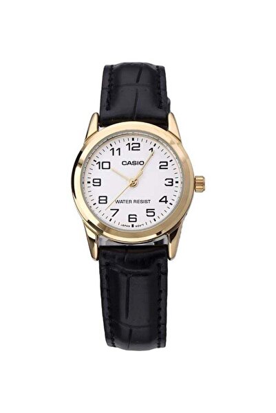 Casio Women's Leather Analog Wrist Watch LTP-V001GL-7BUDF