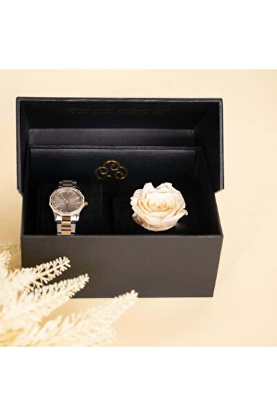 LIGANT Women's stainless steel watch in silver and gold