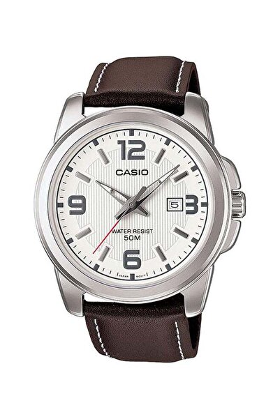 Casio ساعة كور أنالوج للرجال MTP1314L-7AV - 50 مم - بني