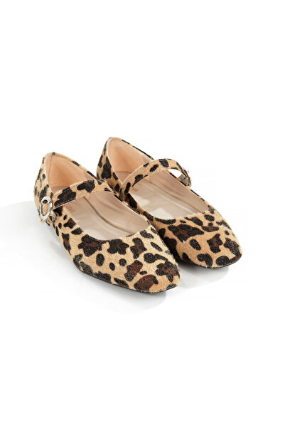 EPTC Leopard Mary Jane Women's Flats - Shiny Stylish Casual Shoes