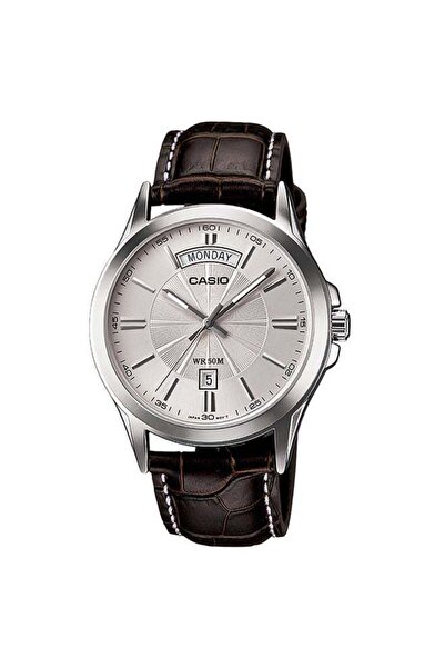 Casio Men's Analog Watch with Leather Strap Water Resistant Model MTP-1381L-7...