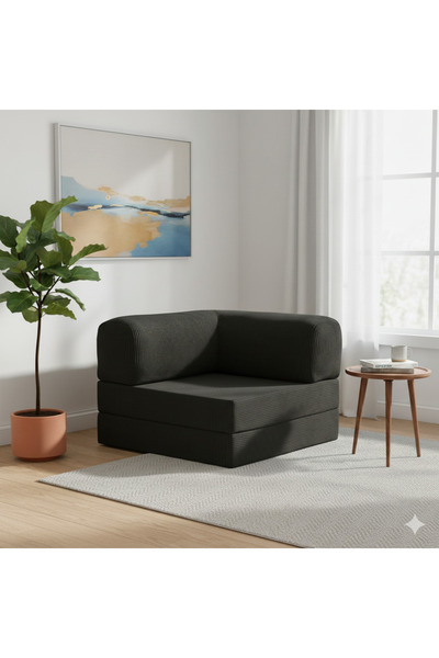 DECHOME Modüler Köşe Minderi 100x100 Fitilli Kadife, Rahat, Dayanıklı, Çok Am...