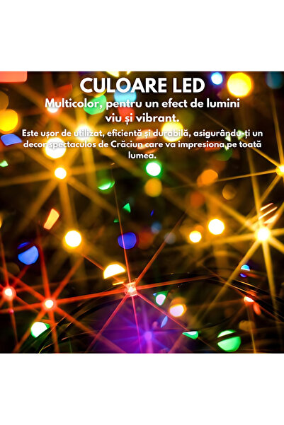 esimplu Christmas Installation Roll Type, Indoor/Outdoor, Length 50 m, 8 Light Modes, LED