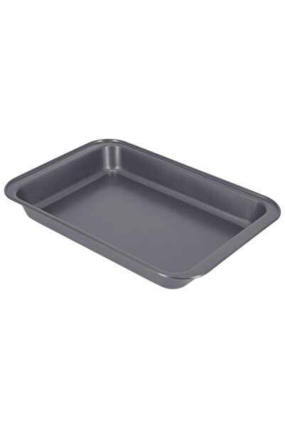 OEM Cooking Oven Tray, Non-Stick Coating, Universal, 37x25x6 cm, Gray