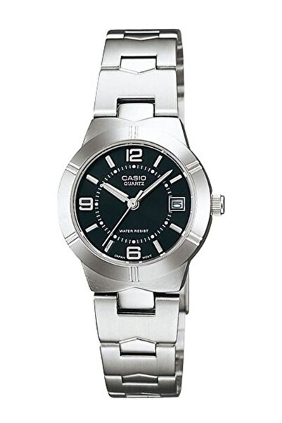 Casio ساعة إنتايسر كوارتز أنالوج نسائية LTP-1241D-1ADF - 33 مم - فضية