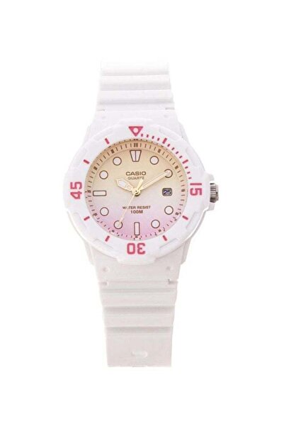 Casio Women's Silicone Analog Wrist Watch LRW-200H-4E4VDF - 34 mm - White