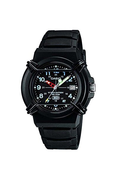 Casio Men's Silicone Analog Wrist Watch HDA-600B-1BVDF - 41 mm - Black
