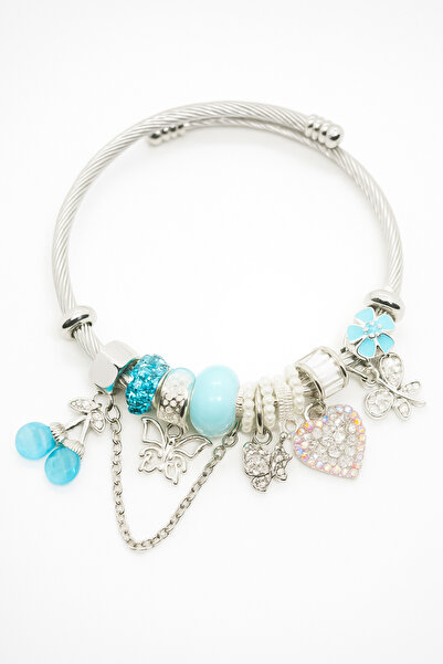 MakeWell Çocuklar için Kararmaz Paslanmaz Rengarek Charm'lı Bileklikler