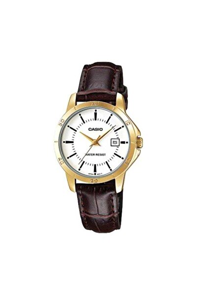 Casio Women's Dress Analog Watch LTP-V004GL-7AUDF - 35 mm - Brown