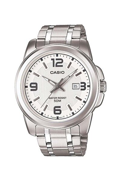 Casio Men's Stainless Steel Analog Wrist Watch MTP-1314D-7AVDF - 45 mm - Silver