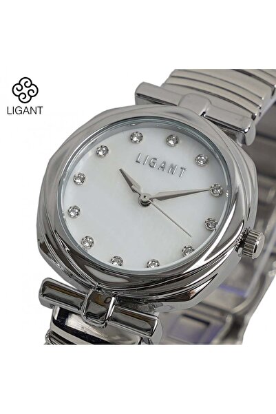 LIGANT Liqent women's silver stainless steel watch