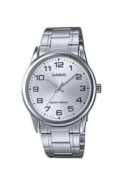 Casio Men's Enticer Stainless Steel Analog Watch MTP-V001D-7BUDF - 38 mm - Si...