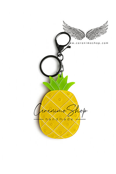 Cerenimo Shop سلسلة مفاتيح وتعليقة حقيبة بتصميم مرآة وشخصيات ملونة