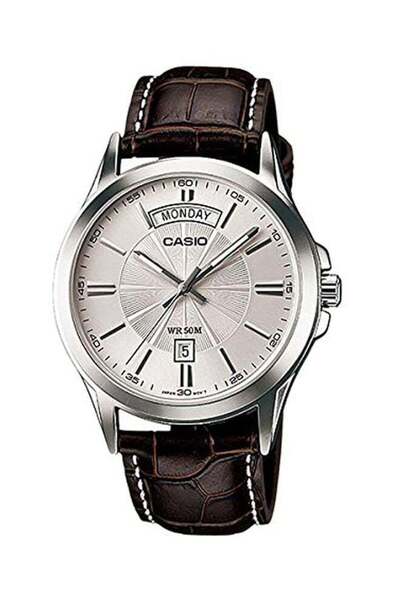 Casio Men's Enticer Quartz Leather Analog Watch