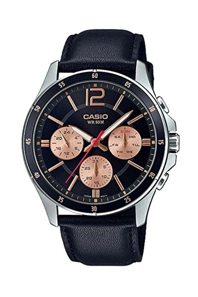 Casio Men's Enticer Water Resistant Chronograph Watch MTP-1374L-1A2VDF