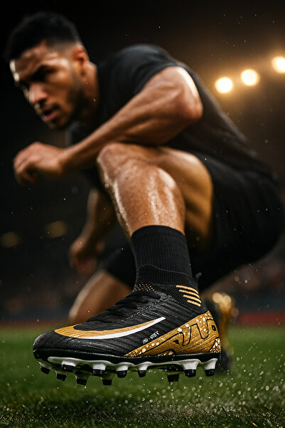 Liarca Pro-Half Futbol Ayakkabısı Halısaha Çim Saha Çoraplı Çocuk Krampon Yetişkin Krampon