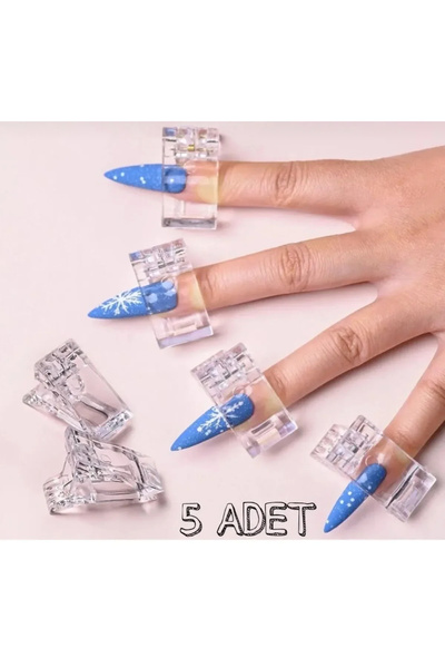 Anıl Gel Polish Tırnak Mandalı Tips Klipsi (5 Adet)
