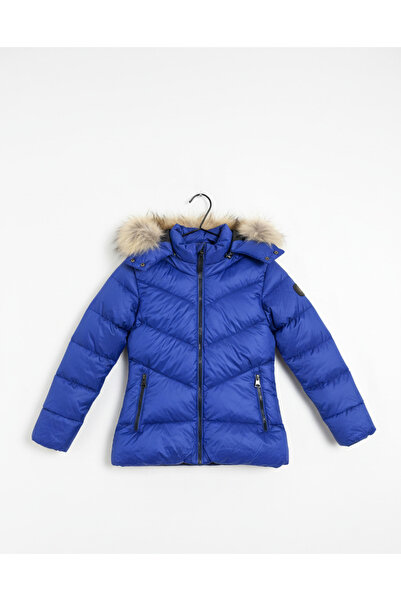 YusGos Unisex Baby Girl/Boy Waterproof Furry Puffer Jacket with Hooded Zippered Pockets (2-5 Years)