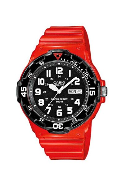 Casio Men's Water Resistant Analog Watch MRW-200HC-4BVDF - 48 mm - Red