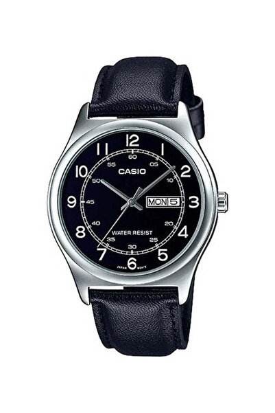 Casio Men's Water Resistant Watch with Leather Strap Model MTP-V006L-1B2 - 38...
