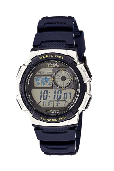 Casio Men's Resin Digital Quartz Watch AE-1000W-2AVDF - 40 mm - Blue