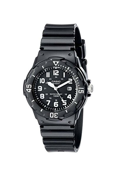 Casio Water Resistant Resin Analog Watch LRW-200H-1B - 30 mm - Black