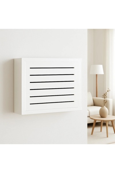 Serenti Home Decorative White Modem Storage Box-Fuse Storage Box