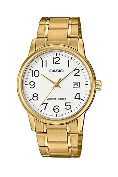Casio Men's Stainless Steel Analog Watch MTP-V002G-7B2UDF - 37 mm - Gold