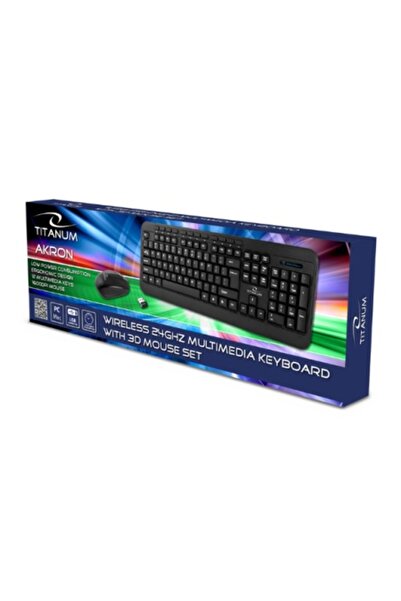 Titanum Titanium Akron Wireless Keyboard and Mouse Kit TK_109