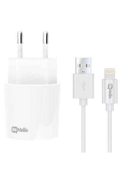 BE HELLO BeHello Wall Charger 2.1A, 1 USB port, includes USB Lightning cable 1 m, white
