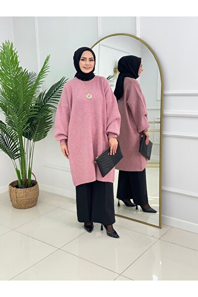 Valens Butik Balloon Sleeve Hijab Knitwear Sweater Tunic Sara