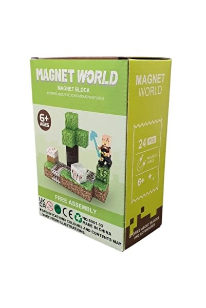ENAGRO Magnetic Blocks Set - 24 Cubes (Creative Constructions)