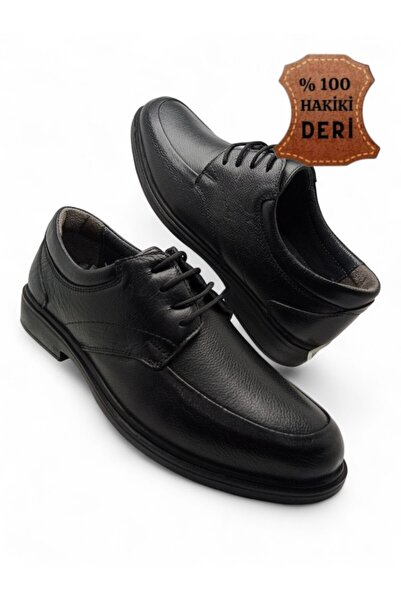 MAGIC SHOES Men's Inner Outer Genuine Leather Ultra Comfortable Orthopedic Sole Lightweight m Transitional Black Daily Classic Shoes