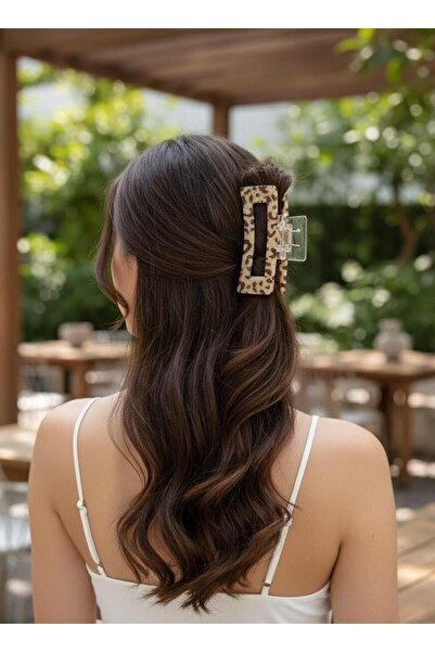 Toka Delisi Cataramă din acril imprimeu leopard pentru femei