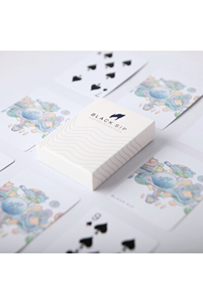 BLACK SIP COFFEE ROASTERS ورق لعب بلوت - playing cards