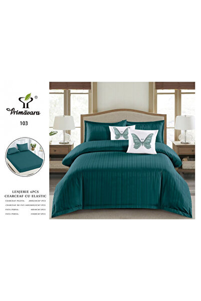 FIONNA.RO Damask Underwear With Elastic And Pillowcases - Green