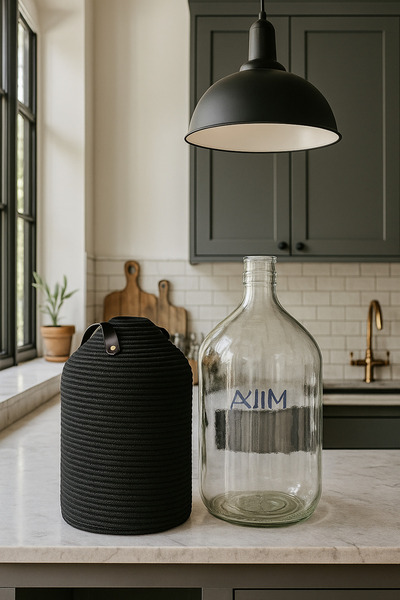 Ahs Tasarım 15 Litrelik Cam Damacana İçin Hasır Kılıf