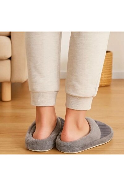 ALMİNA Γυναικείες παντόφλες εσωτερικού χώρου Λούτρινες παντόφλες μοντέλο Atom Silent Sole Plush Fluffy House Slippers Παντόφλες προίκας