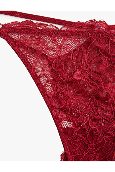 Koton Chiloți cu șnur cu dantelă, cu potrivire confortabilă