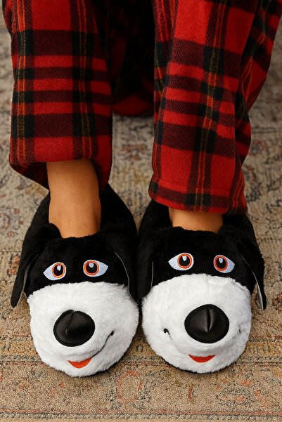 ALB TERLİK AYAKKABI SAN. TİC. LTD. ŞTİ. Köpek Şeklinde Peluş Panduf - Peluş, ...