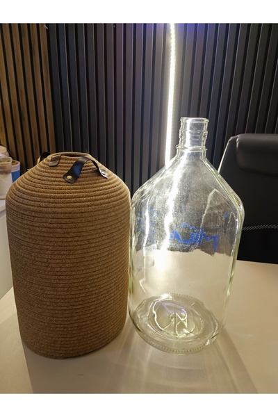 Ahs Tasarım 15 Litrelik Cam Damacana İçin Hasır Kılıf