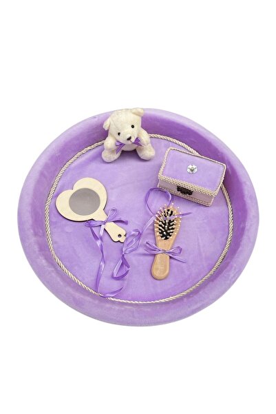 KidsMagazin Set de tunsori Velvet Bear în culoarea liliac